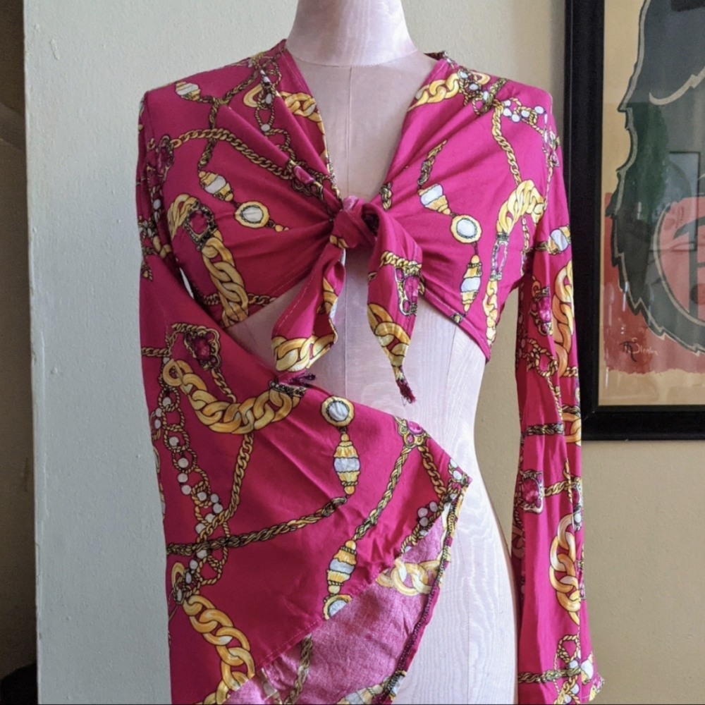 Joni Bell Sleeve Crop Top